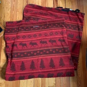 COPY - L. L. Bean Cabin Themed Fleece Sleeping Bag Blanket